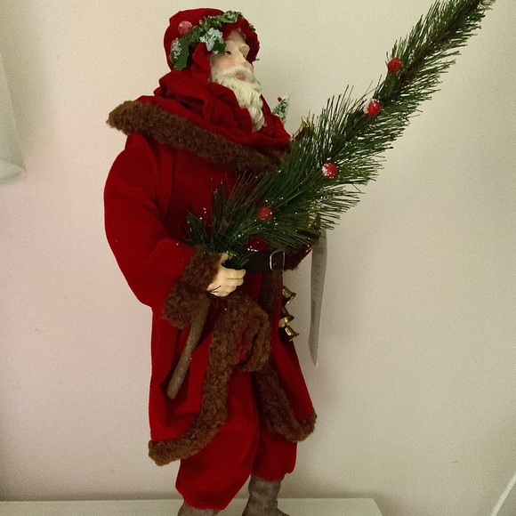 Fabric Mache Father Christmas - Picture 2 of 7